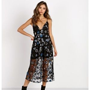 For Love and Lemons Botanic Midi Dress SM